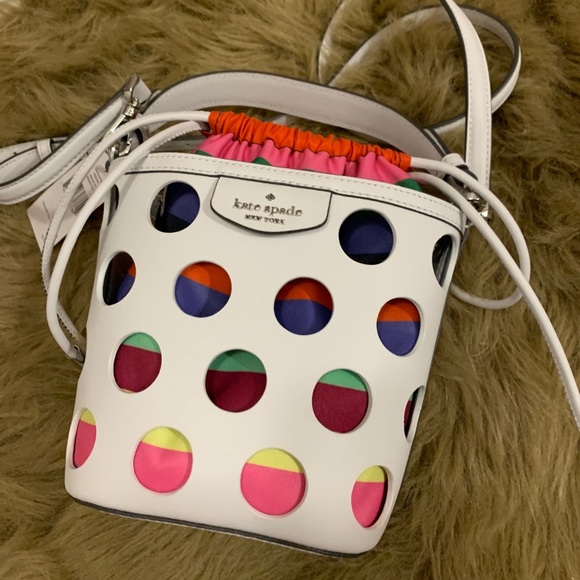 Authentic Kate spade leather drawstring Crosby😘 - Picture 11 of 14